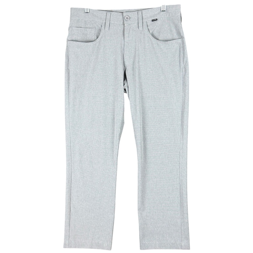 TravisMathew Mens W33 L26.5 Open To Buy Golf Pants Heather Grey Athletic Stretch